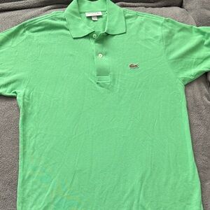 Lacoste Men's Green Short-Sleeve Polo